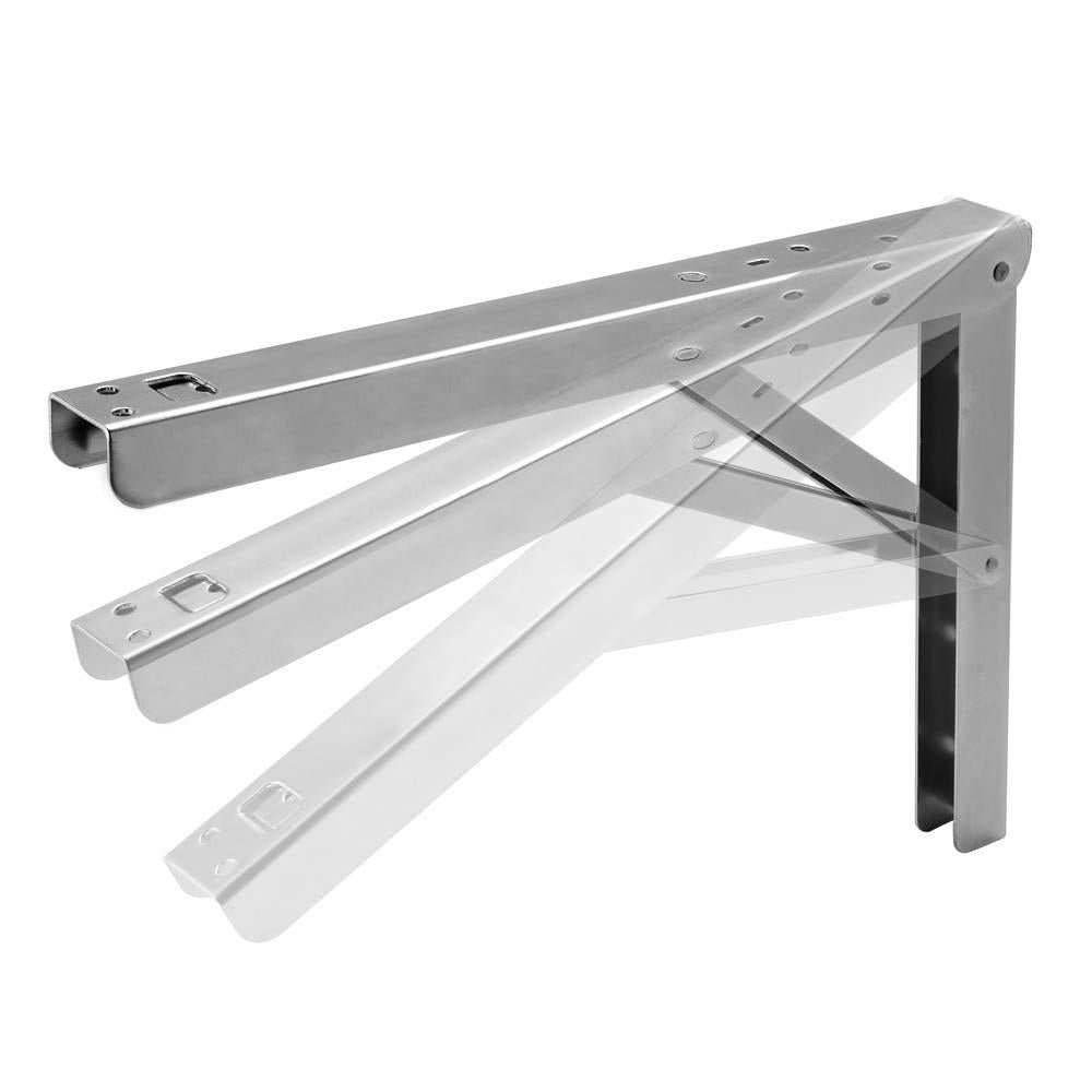 Knape & Vogt Folding L-Bracket 16x10-1/2 Zinc (2pk)