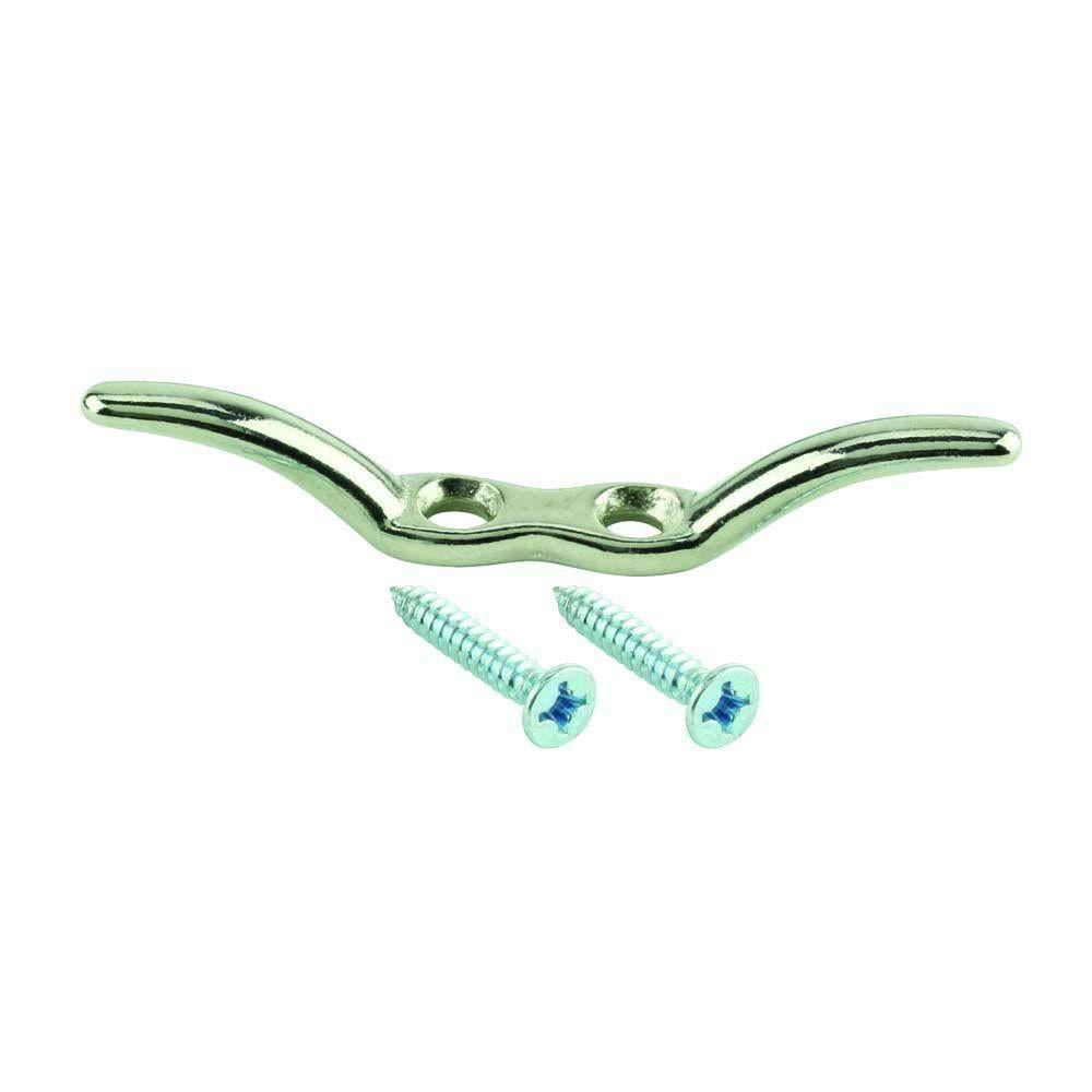 Everbilt 4-1/2 in. Chrome-Plated Rope Cleat PACK OF 5