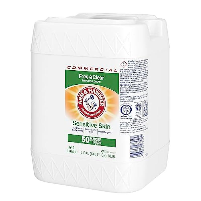 Small hole in jug Arm & Hammer 33200-97550 Liquid Laundry Detergent Free & Clear, 640 oz., 5 Gallon Jug