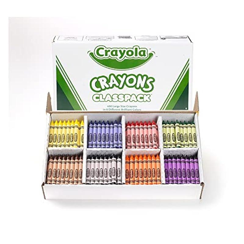 Crayola Crayon Classpack - 400ct (8 Assorted Colors), Large Crayons for Kids, Bulk Classroom Supplies for Teachers, Back to School, Ages 3+