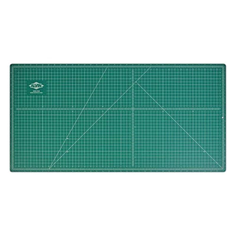 ALVIN Cutting Mat Professional Self-Healing 18" x 36" Model GBM1836 Green/Black Double-Sided, Gridded Rotary Cutting Board for Crafts, Sewing, Fabric - 18 x 36 inches