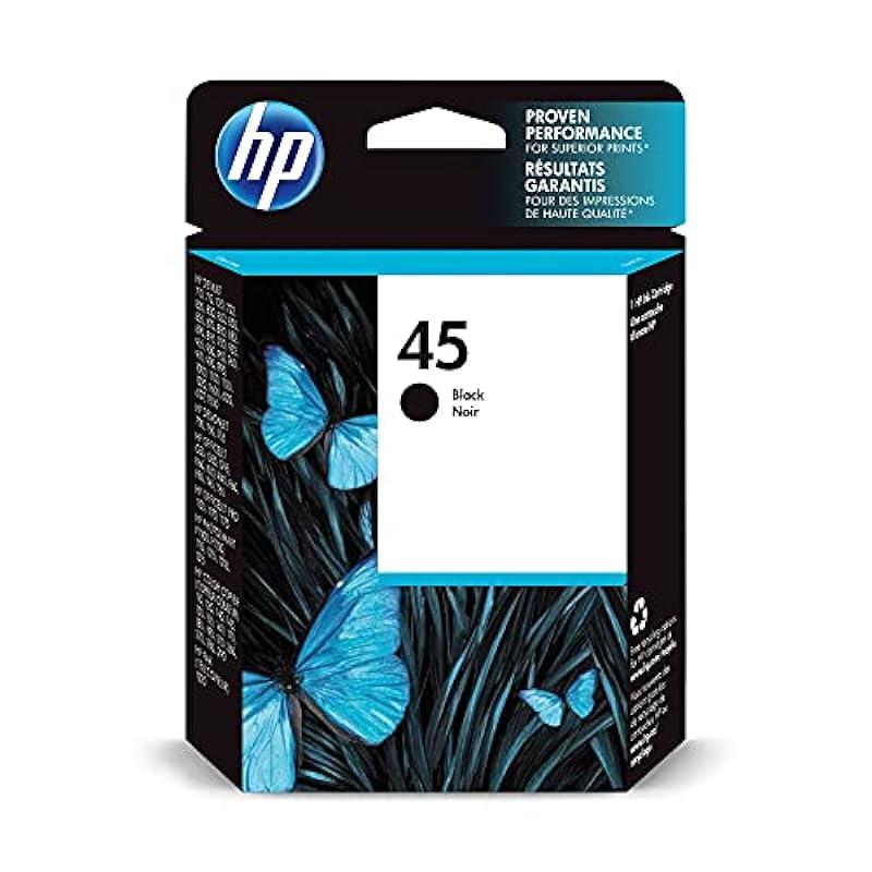 HP Original HP 45 Black Ink Cartridge | Works with select HP DeskJet, DesignJet, OfficeJet, OfficeJet Pro, PhotoSmart, Color Copier, Fax Series | 51645A
