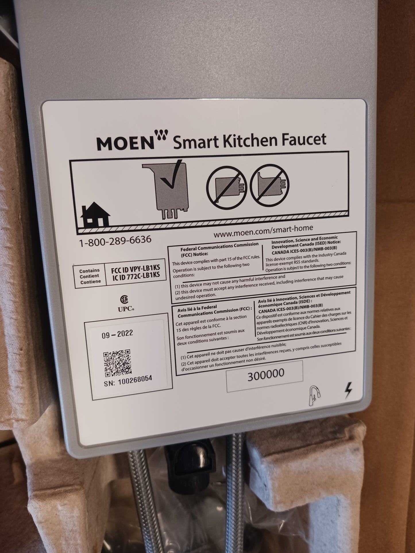 Moen 7864EVBL Sleek Smart Touchless Pull Down Sprayer Kitchen Faucet with Voice Control and Power Boost, Matte Black
