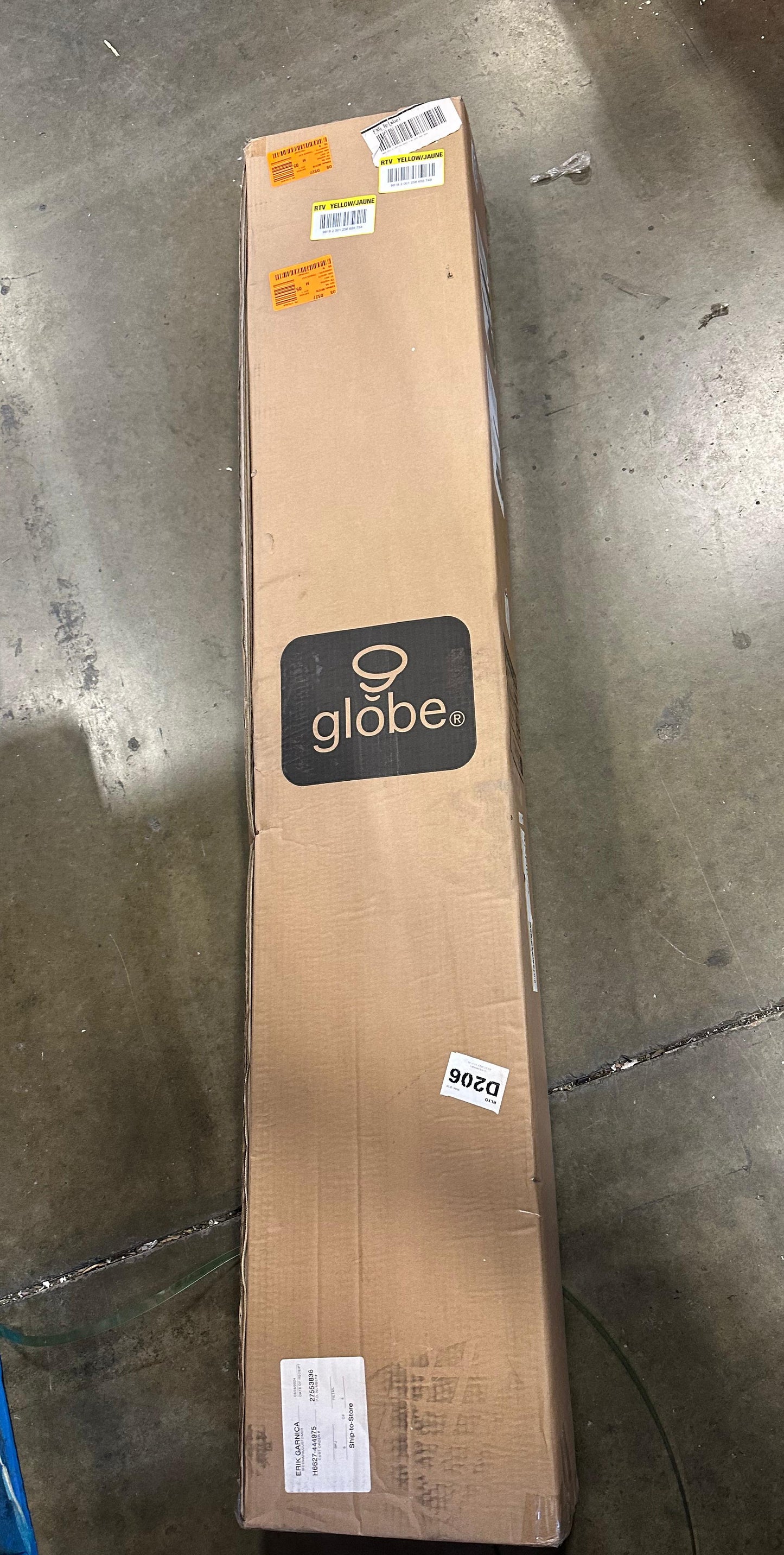 Globe Electric 59738 Tribeca 4-Light 56" Track Lighting Kit, Matte Black, Bulb Not Included