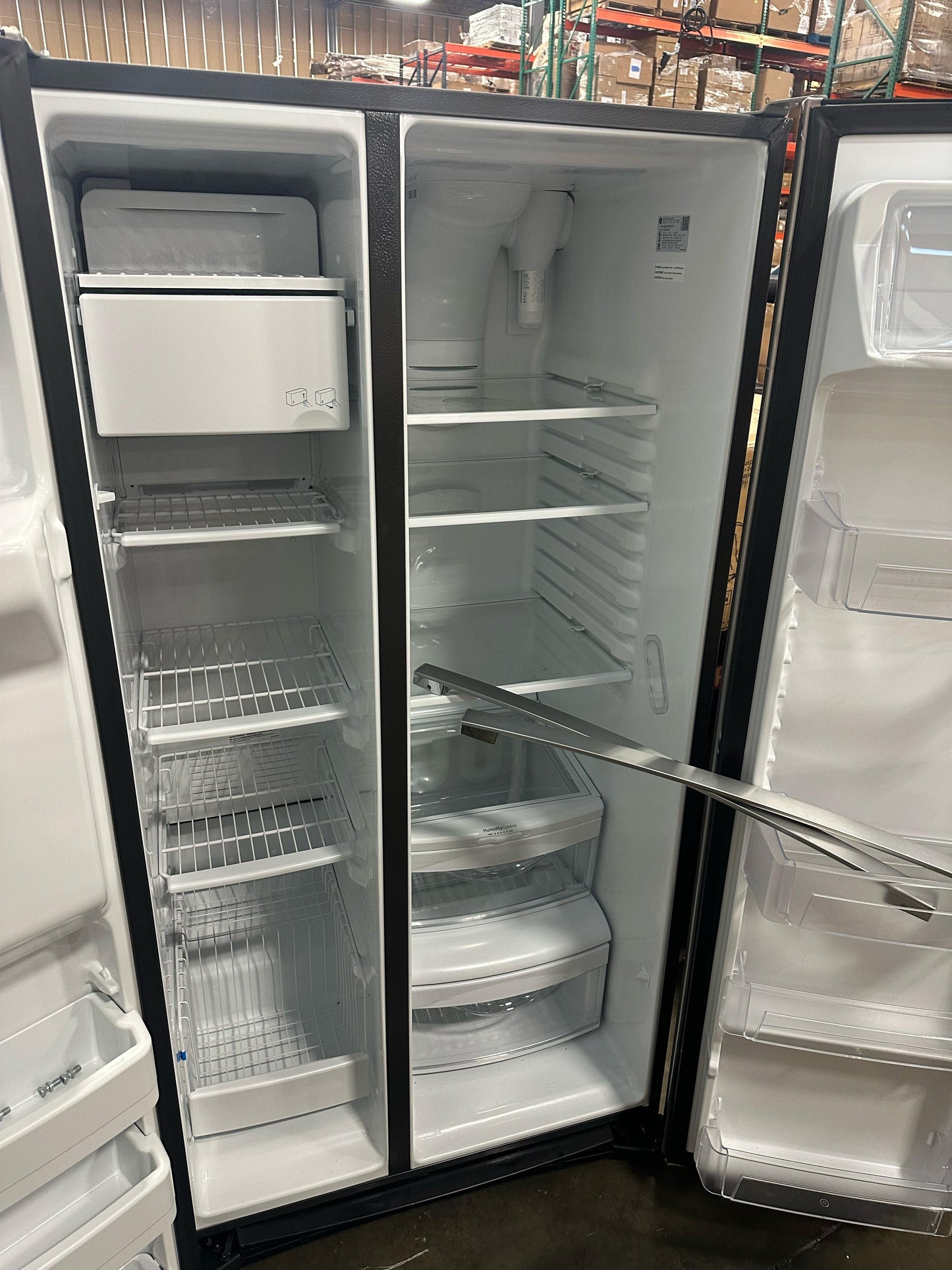 GE 25.3 Cu. Ft. Side-By-Side Refrigerator GSS25GYPFS with External Ice & Water Dispenser - Stainless Steel GSS25GYPFS3