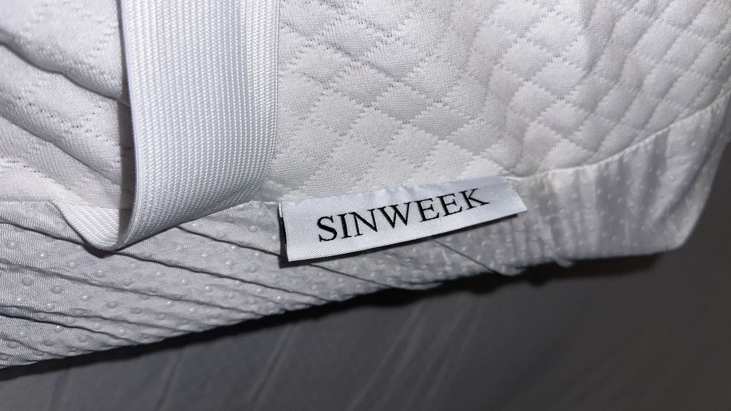 SINWEEK 3 Inch Gel Memory Foam Mattress Topper Full Size, Ventilated High Density Pad for Back Pain, Bed Topper with Removable Soft Cover, CertiPUR-US Certified