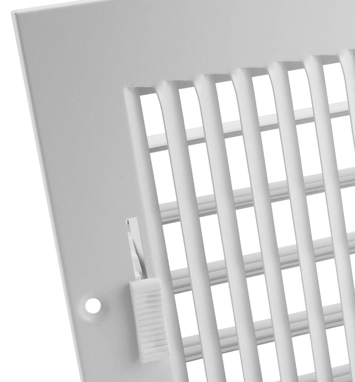 Accord ABSWWH2126 Sidewall/Ceiling Register with 2-Way Design, 12-Inch x 6-Inch(Duct Opening Measurements), White