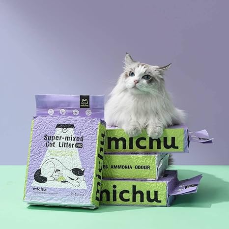 Mixed Tofu Cat Litter, Heavy Duty Flushable Kitty Litter, 5.5Lb/88Oz, 1 Pack