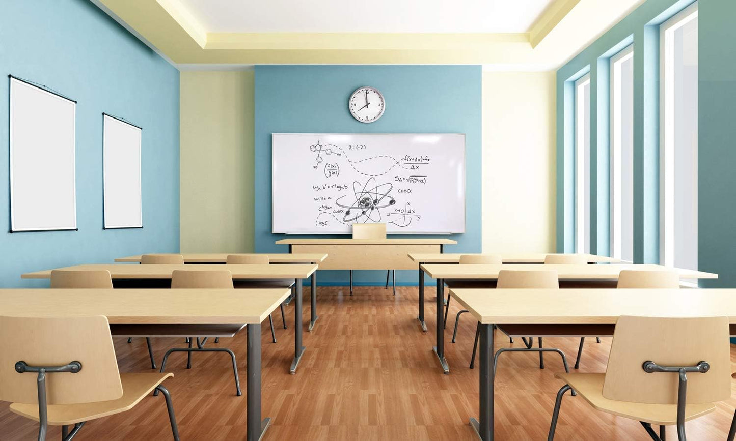 Ghent 4 x 6 Aluminum Frame Porcelain Magnetic Whiteboard, 1 Marker, 1 Eraser", M1-46-4