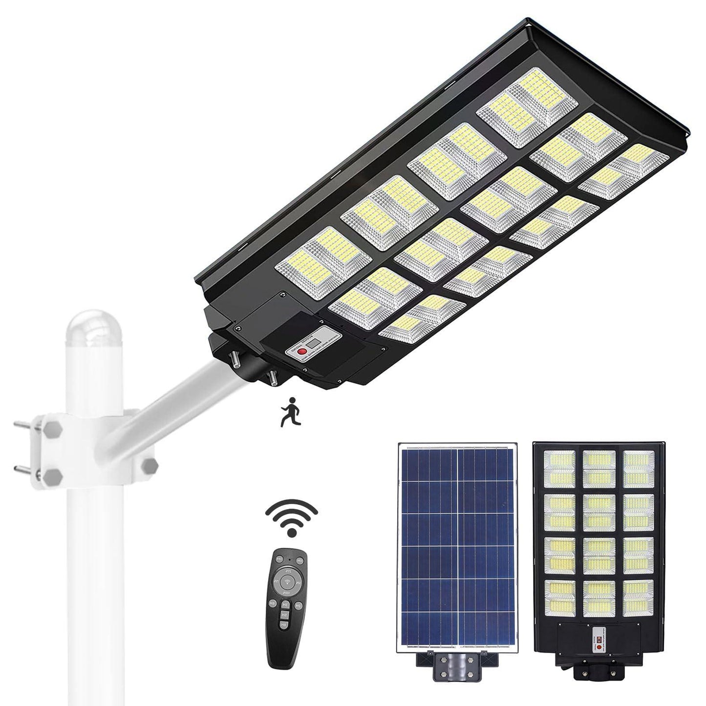 1000W Solar Street Lights Outdoor, Sensor Led Solar