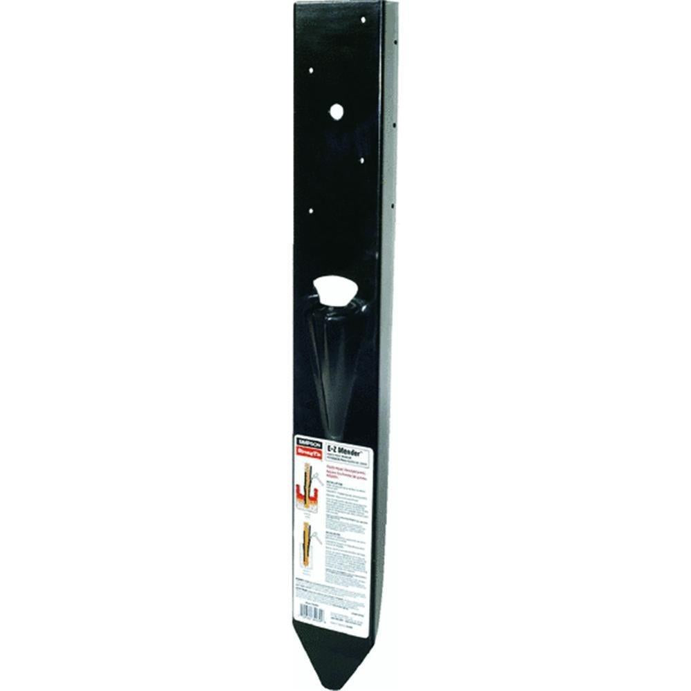 Simpson Strong Tie FPBM44E 1 1 1 Black Powder-Coated 12-Gauge E-Z Mender (4pk)