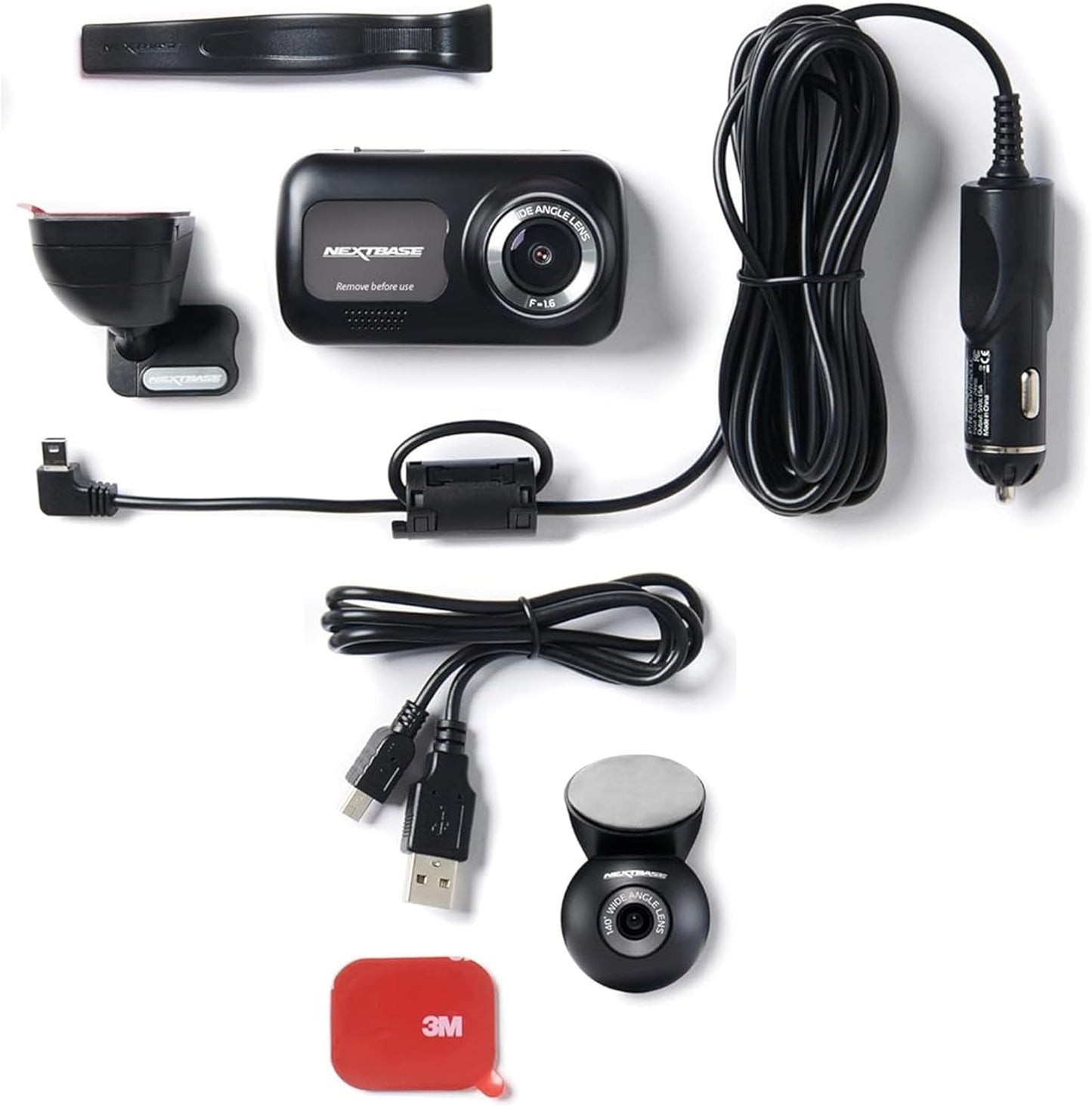 Nextbase 320XR 1080p Dash Cam with Parking Mode & Rear Window Cam - Night Vision Dash Cam Front and Rear, Automatic Loop Recording, File Protection, Reliable Motion Activated Car Camera