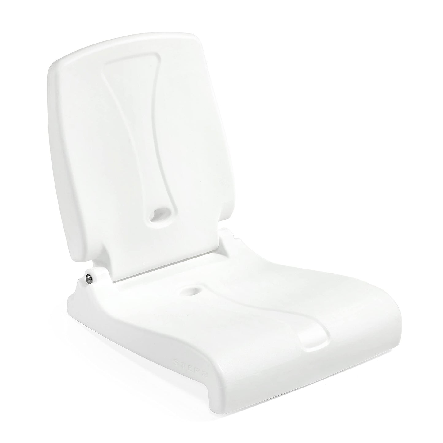 Step2 Foldable Adult Flip Seat, Portable Outdoor Chair for Poolside, Tailgating, Camping, Sporting Events, Picnic and Beach Chair, Provides Back Support When Sitting on Ground, White
