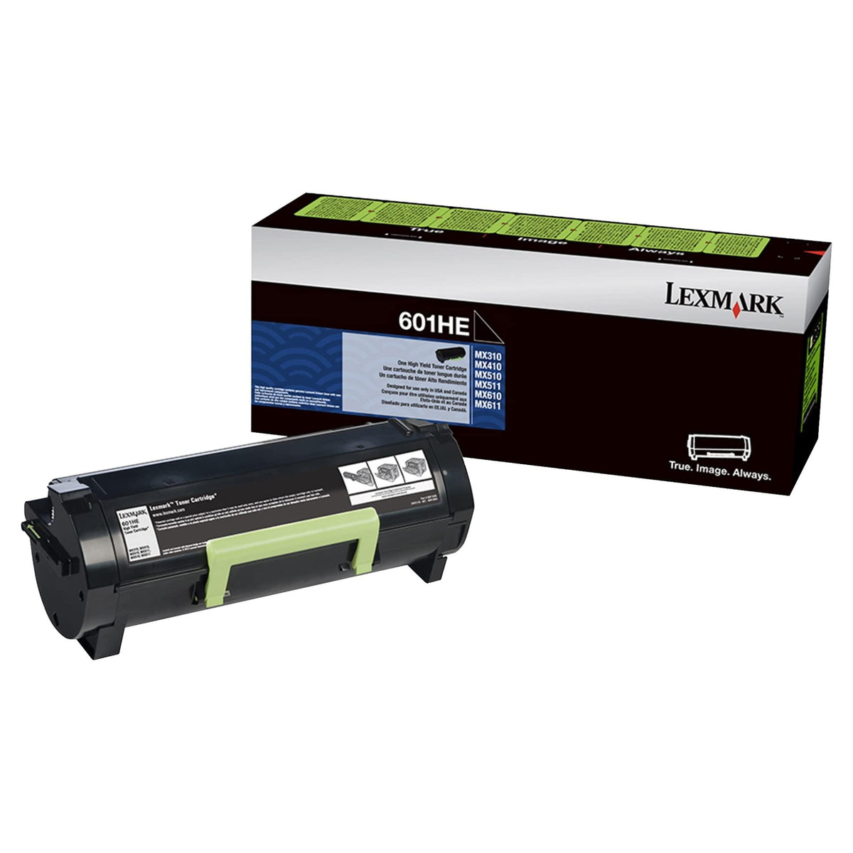 Lexmark 60F1H0E 601HE MX310 410 510 511 610 611 Toner Cartridge (Black) in Retail Packaging