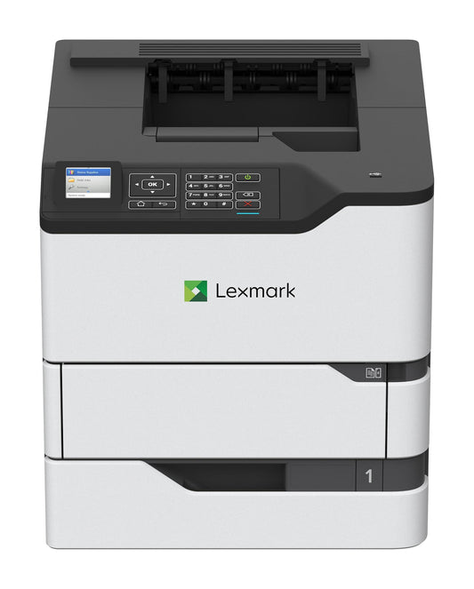 Lexmark MS821dn Monochrome Laser, Duplex (2-Sided) Printing: Integrated Duplex, 2.4-inch Color LCD Display, Print Speed: Up to 55 ppm, Recommended Monthly Page Volume: 3000-50000 Pages(50G0100)
