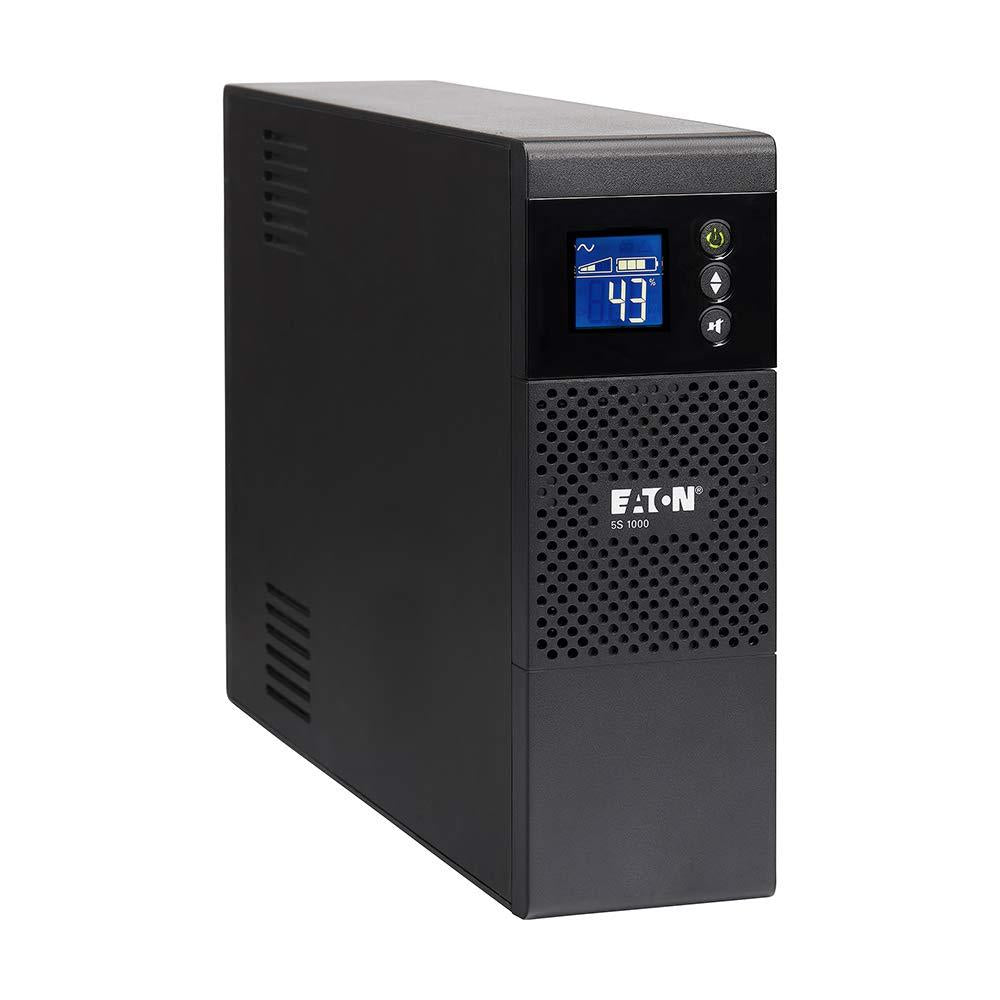Eaton 5S1000LCD UPS Battery Backup & Surge Protector, 1000VA / 600W, AVR, LCD Display, Line Interactive
