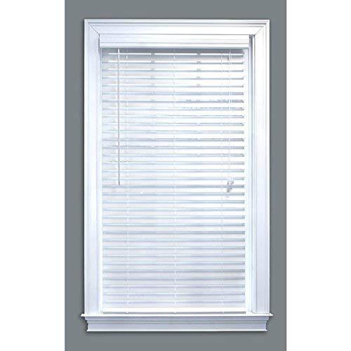 Style Selections White Faux Wood Plantation Blinds