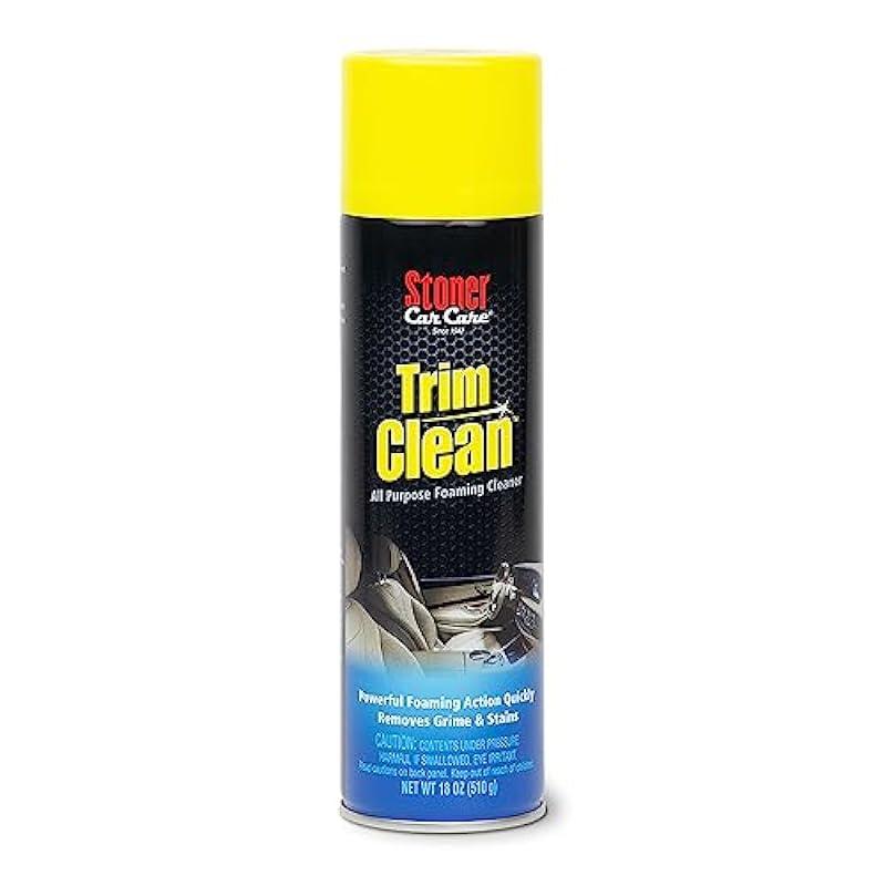 Stoner Car Care 91134 18-Ounce Trim Cleaner Fast Acting Foaming Cleaner Quickly Removes Grime and Stains To Restore Automotive Interiors, Pack of 1