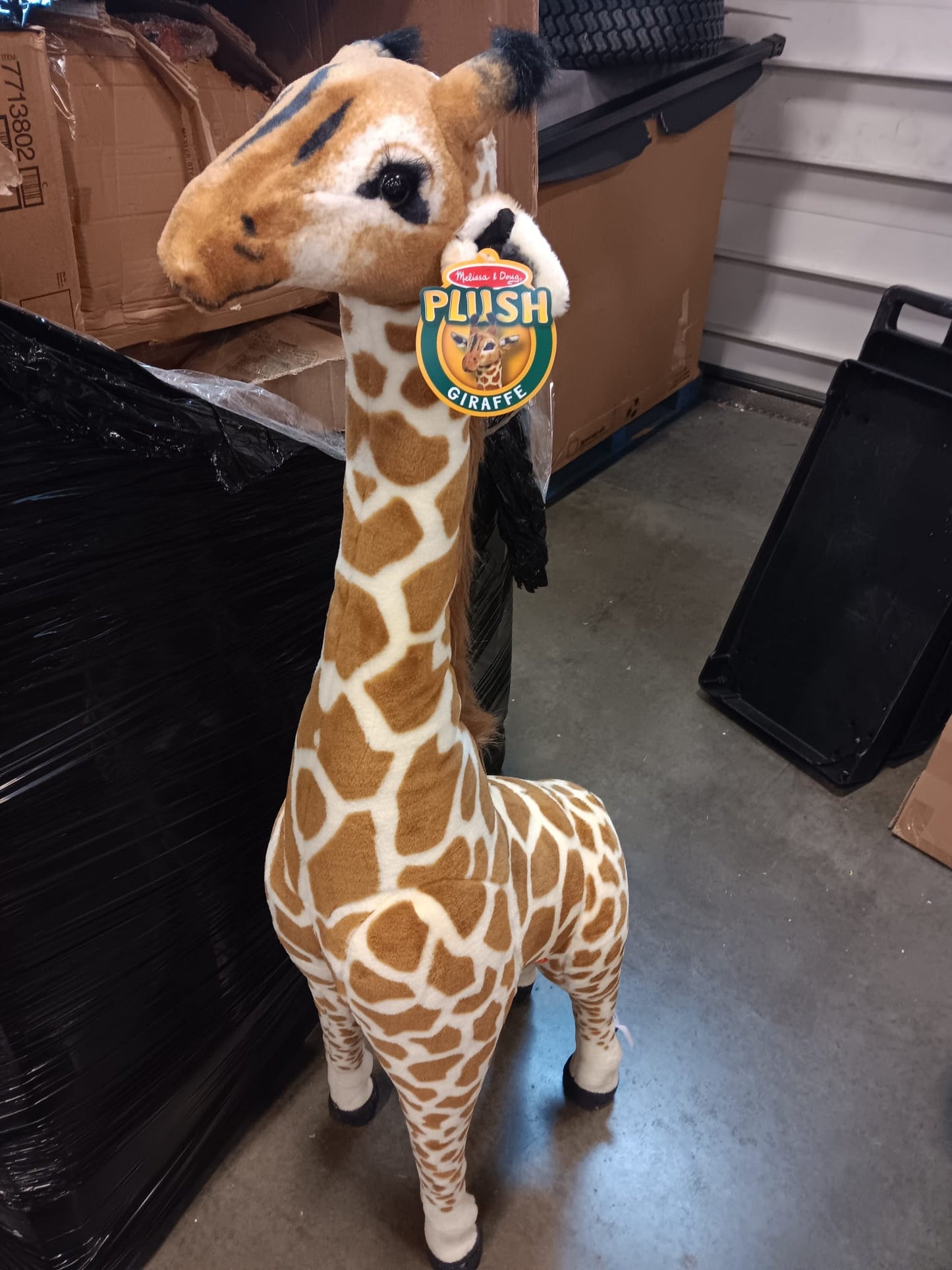 Melissa & Doug Giant Giraffe - Lifelike Stuffed Animal (over 4 feet tall)