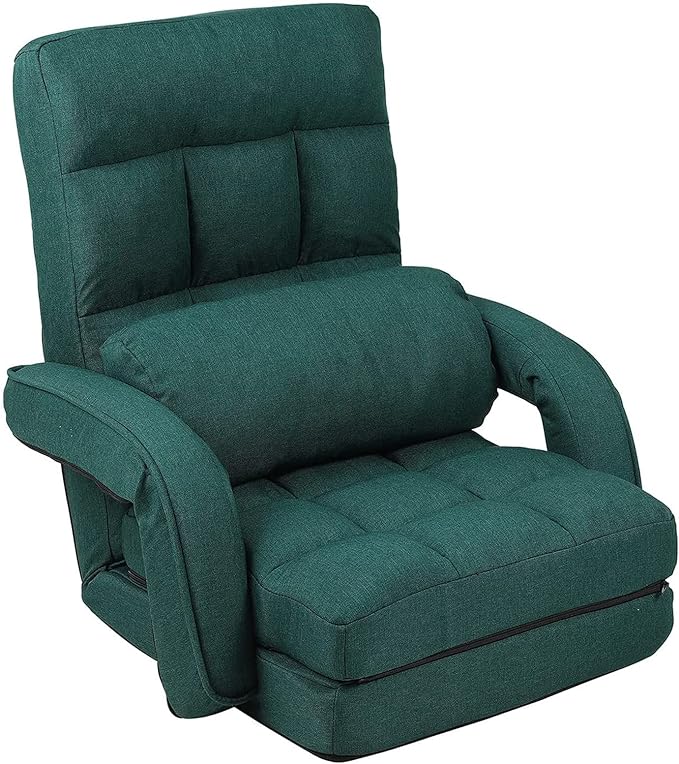 FLOGUOR Adjustable Floor Chair (Green) 8803GN