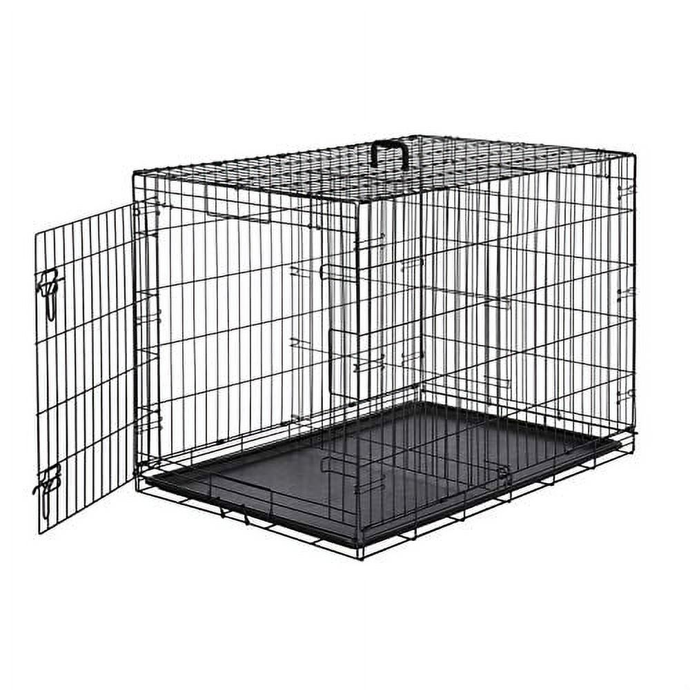 AmazonBasics Folding Cage Crate Large Pet Dog Single-door Metal Portable 42x28x30