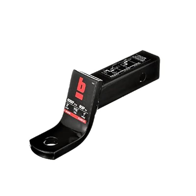 bROK Products 15973 Standard Ball Mount 2"x3"Drop, 1" Ball, Black Powdercoat