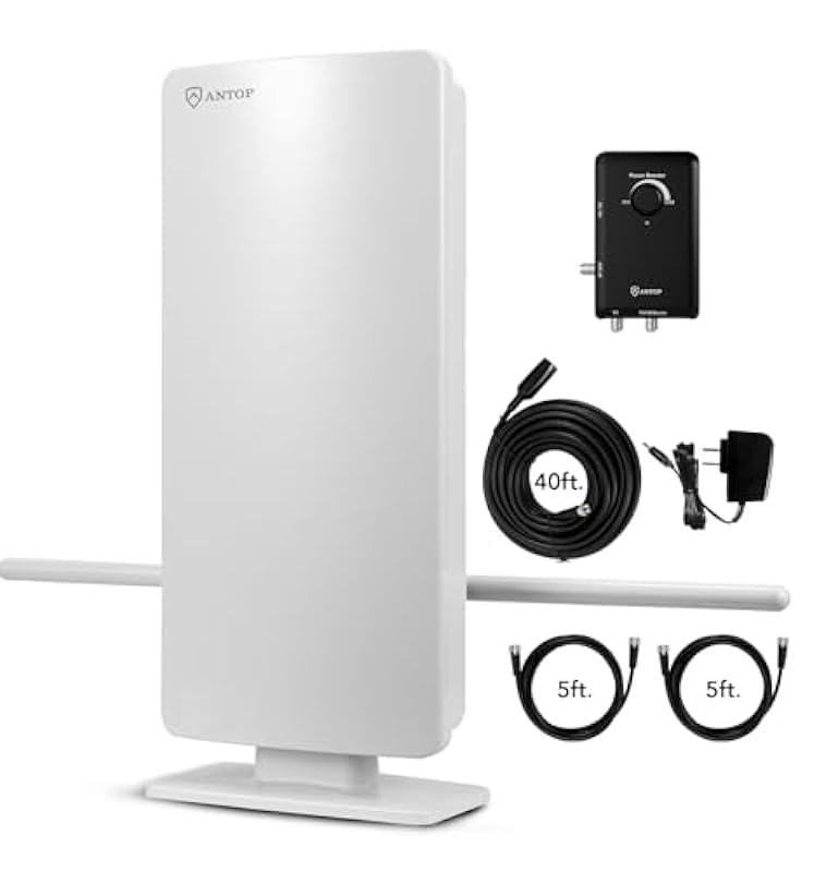 ANTOP ANTENNA HD Smart Panel AT-800SBS HDTV&FM Amplified Antenna