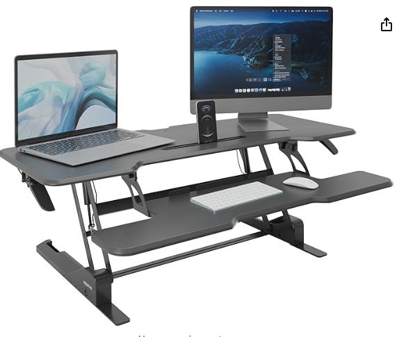 Mount-It! Height Adjustable Standing Desk Converter