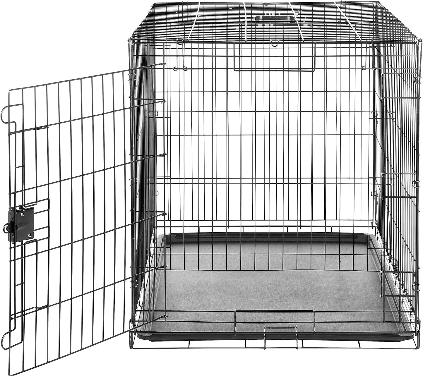 AmazonBasics Folding Cage Crate Large Pet Dog Single-door Metal Portable 42x28x30