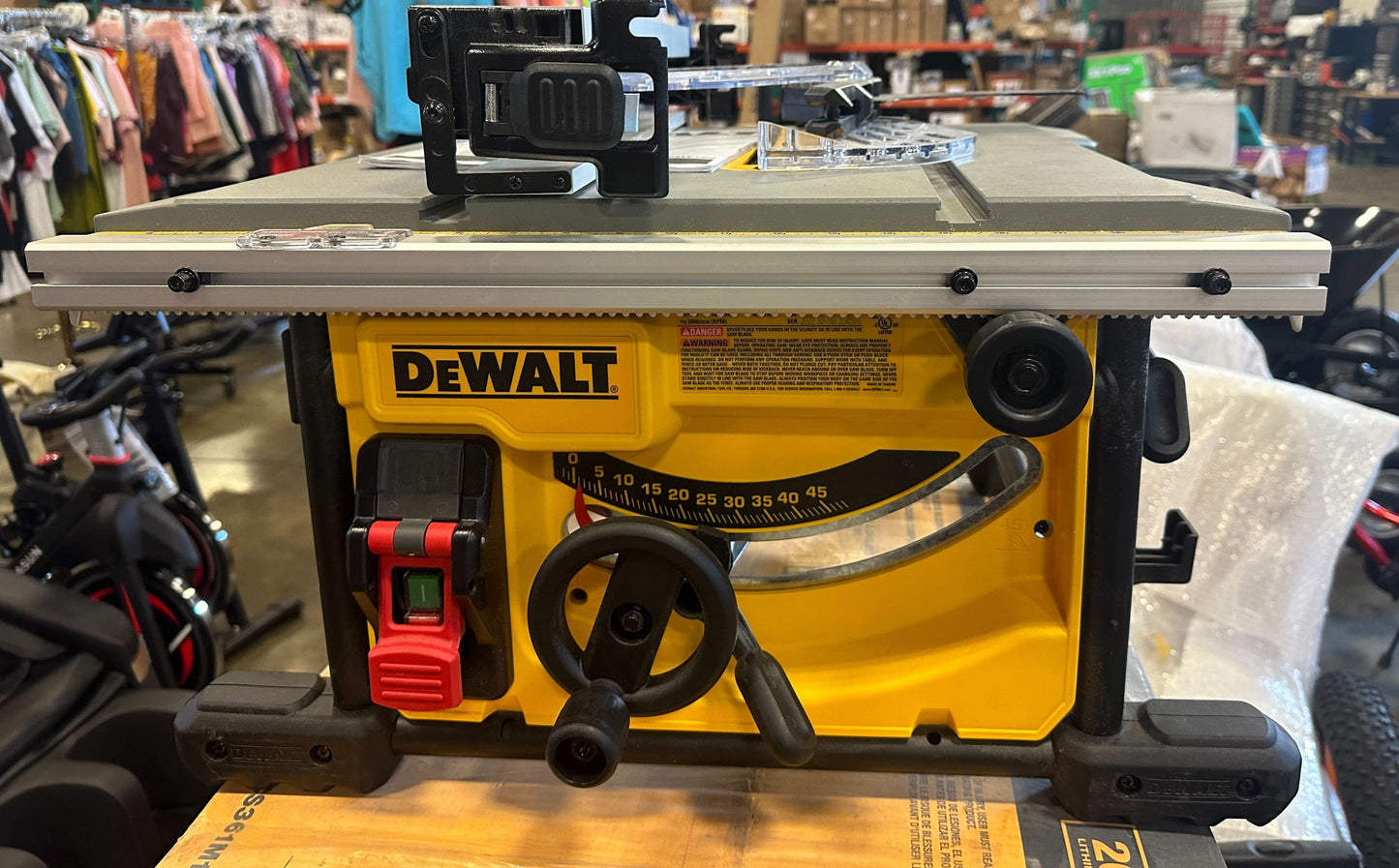 DEWALT Portable Table Saw with Stand, 8-1/4 inch, up to 48-Degree Angle Cuts (DWE7485WS)