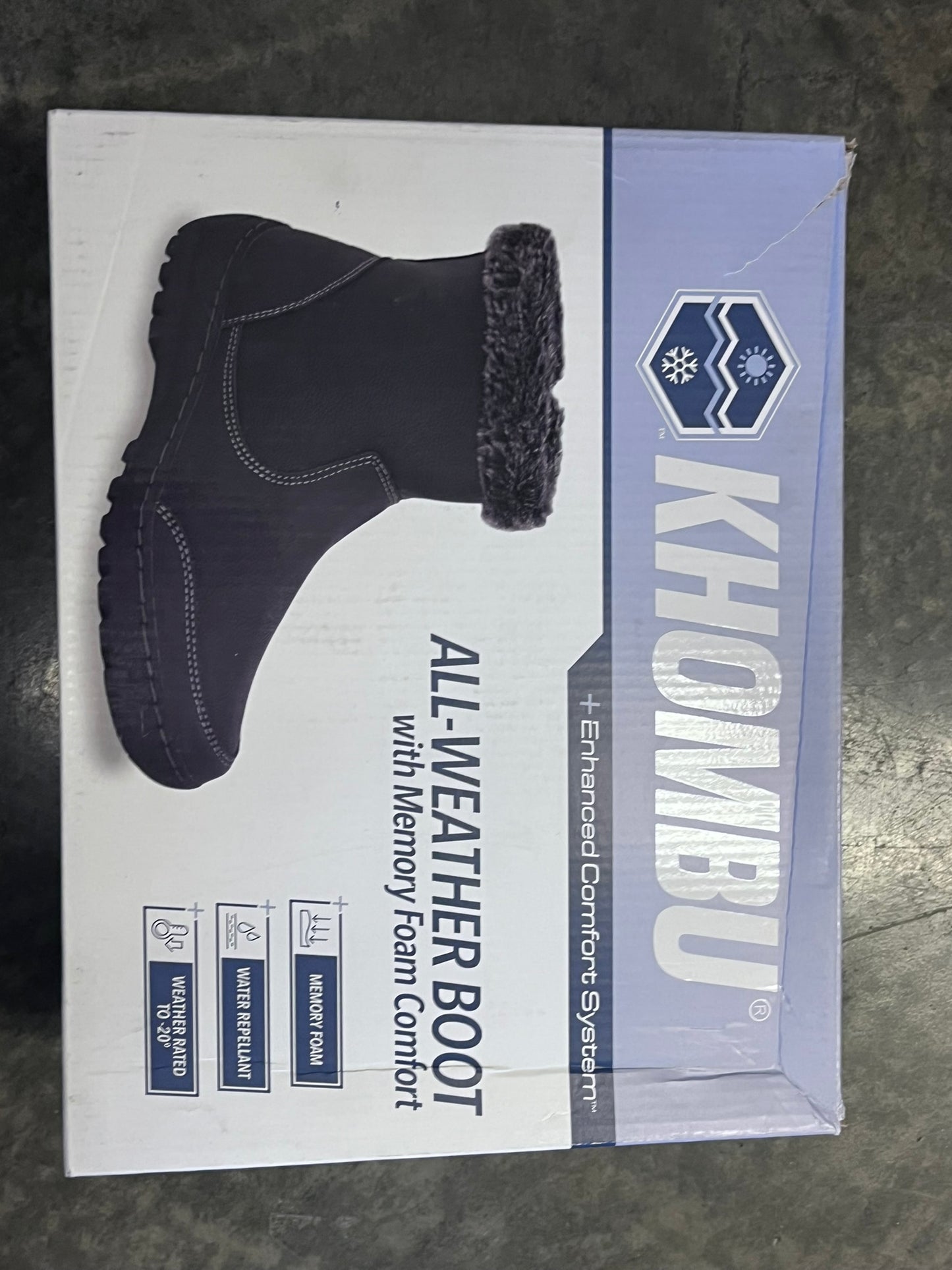 Khombu Women's Ankle Boots Addison Winter All Weather Memory Foam Black Size 9