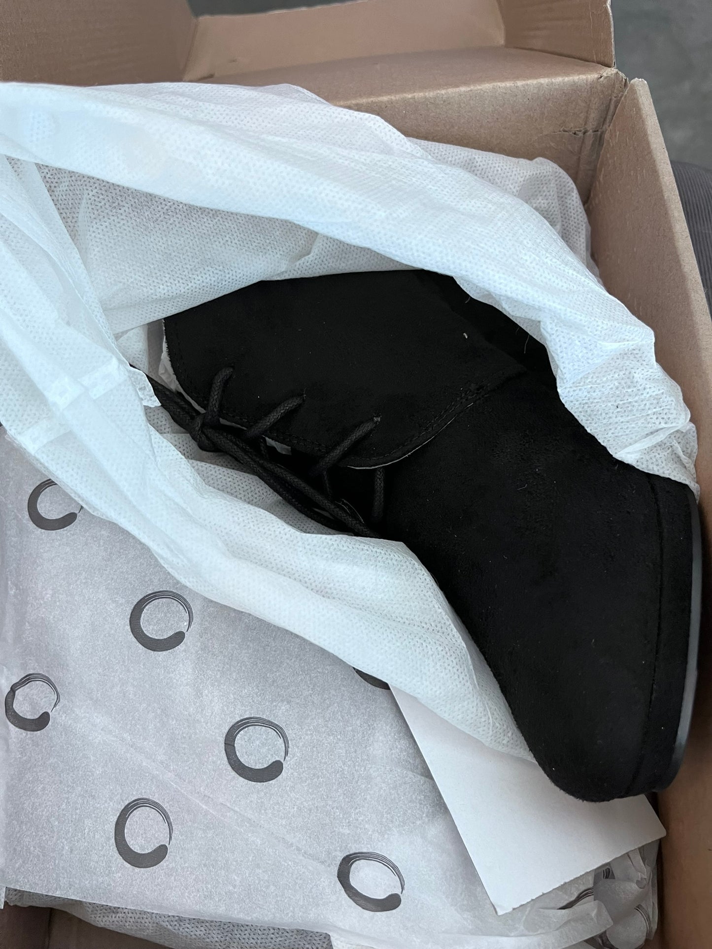 Brinley Co. Womens Wedge Faux Suede Booties Black, 7 Regular US