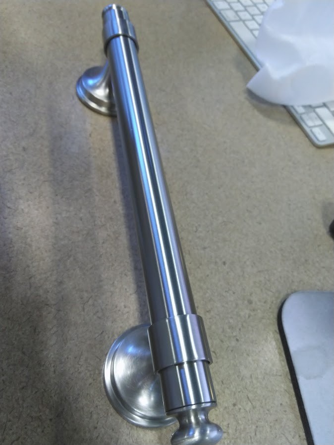 KOHLER Carmichael 9 in. Grab Bar in Vibrant Brushed Nickel