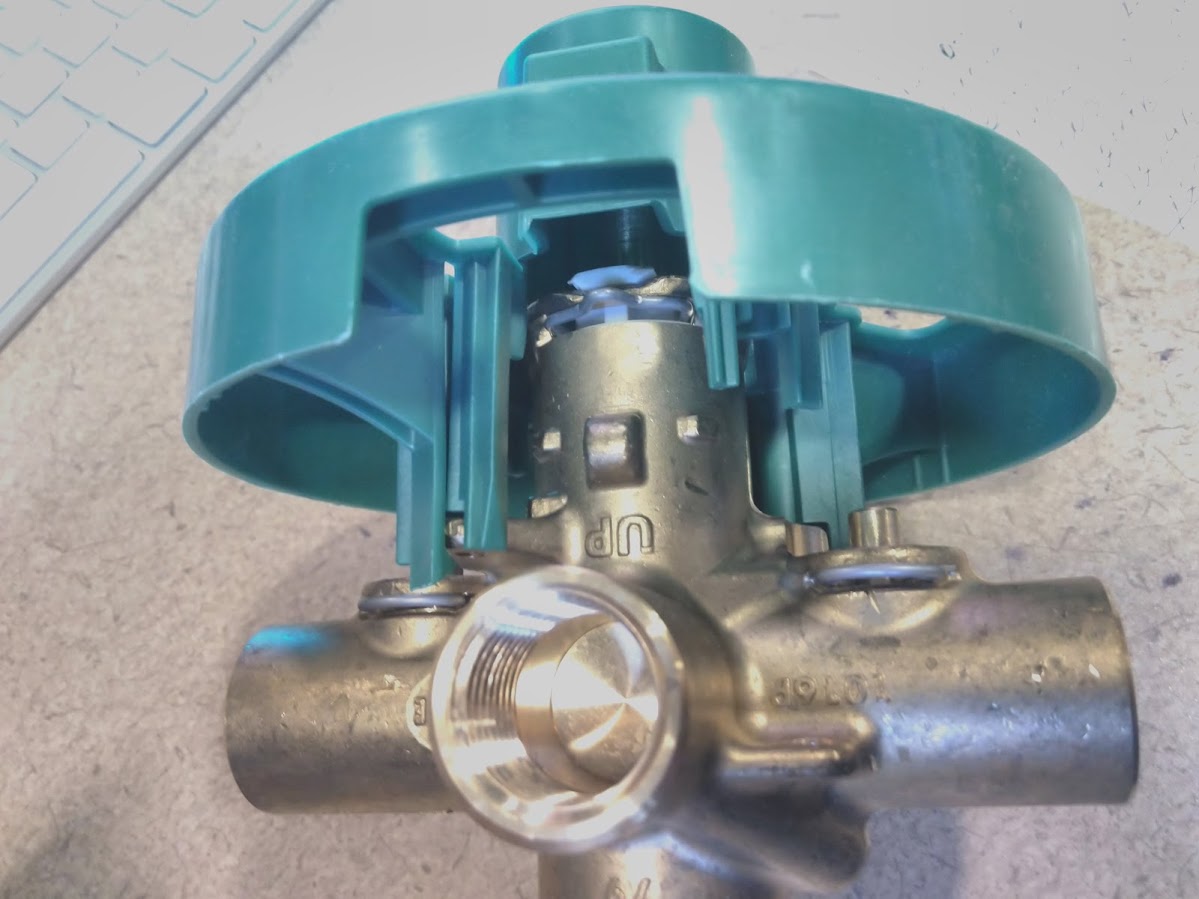 Moen Rough-In Posi-Temp Pressure Balancing Cycling Shower Valve with Stops, 1/2-Inch IPS Connections, 2590