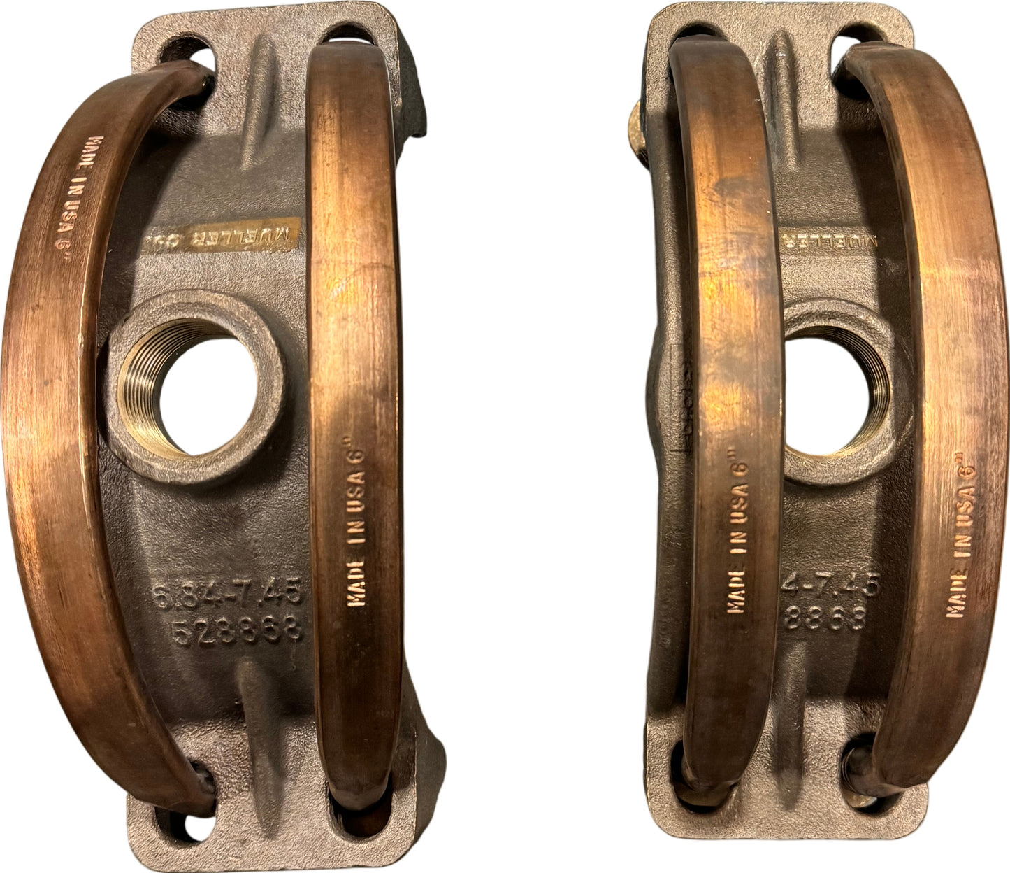 Mueller 6.84-7.45 Bronze Saddle Double Strap 528868 / NEW