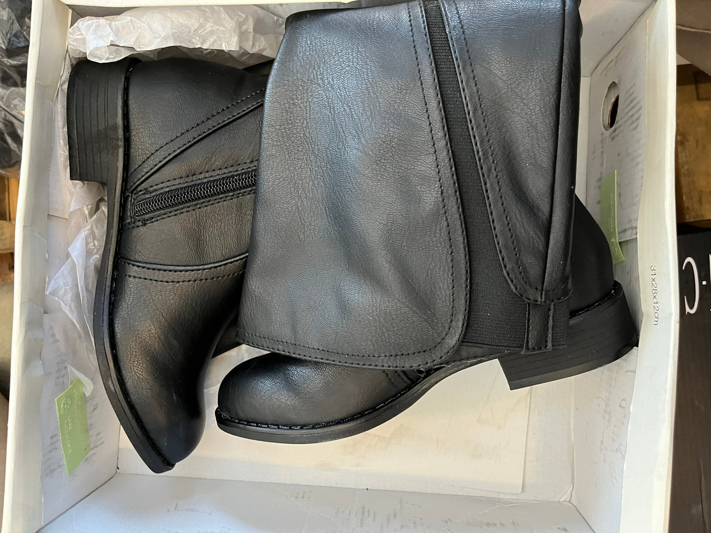Style & Co. Womens Milah Tall Casual Mid-Calf Boots Black 5 Medium (B,M)