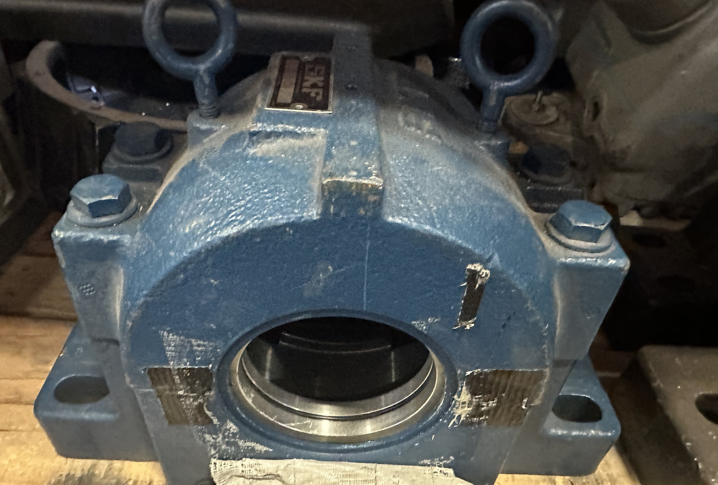 SKF SAFS 524 Pillow Block Housing - Four-Bolt Base, Split Pillow Block, Steel