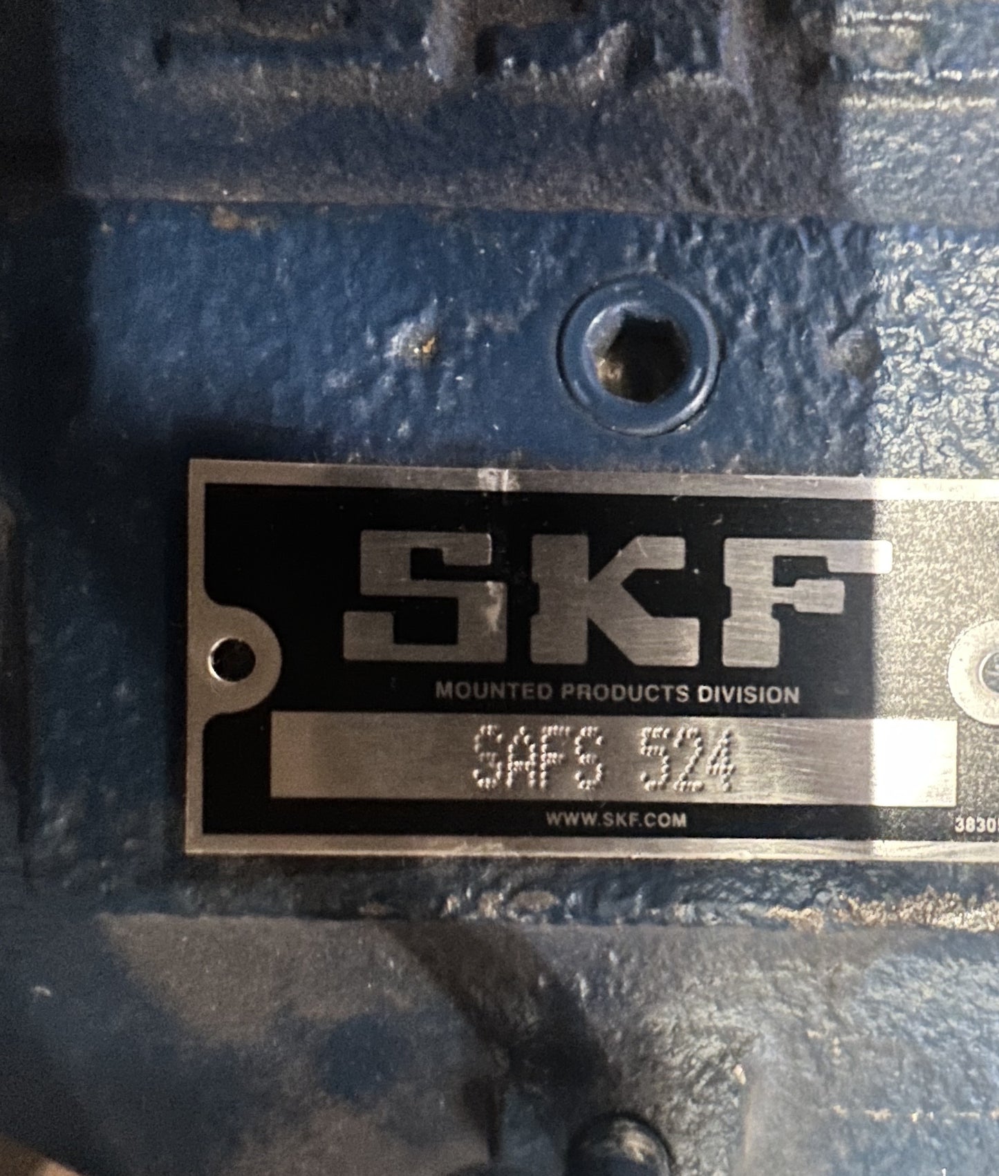 SKF SAFS 524 Pillow Block Housing - Four-Bolt Base, Split Pillow Block, Steel
