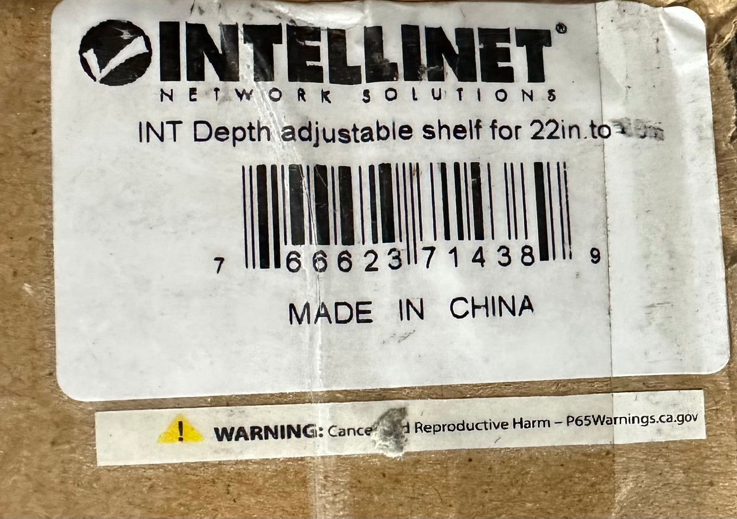 Intellinet 19" Fixed Extendable Shelf
