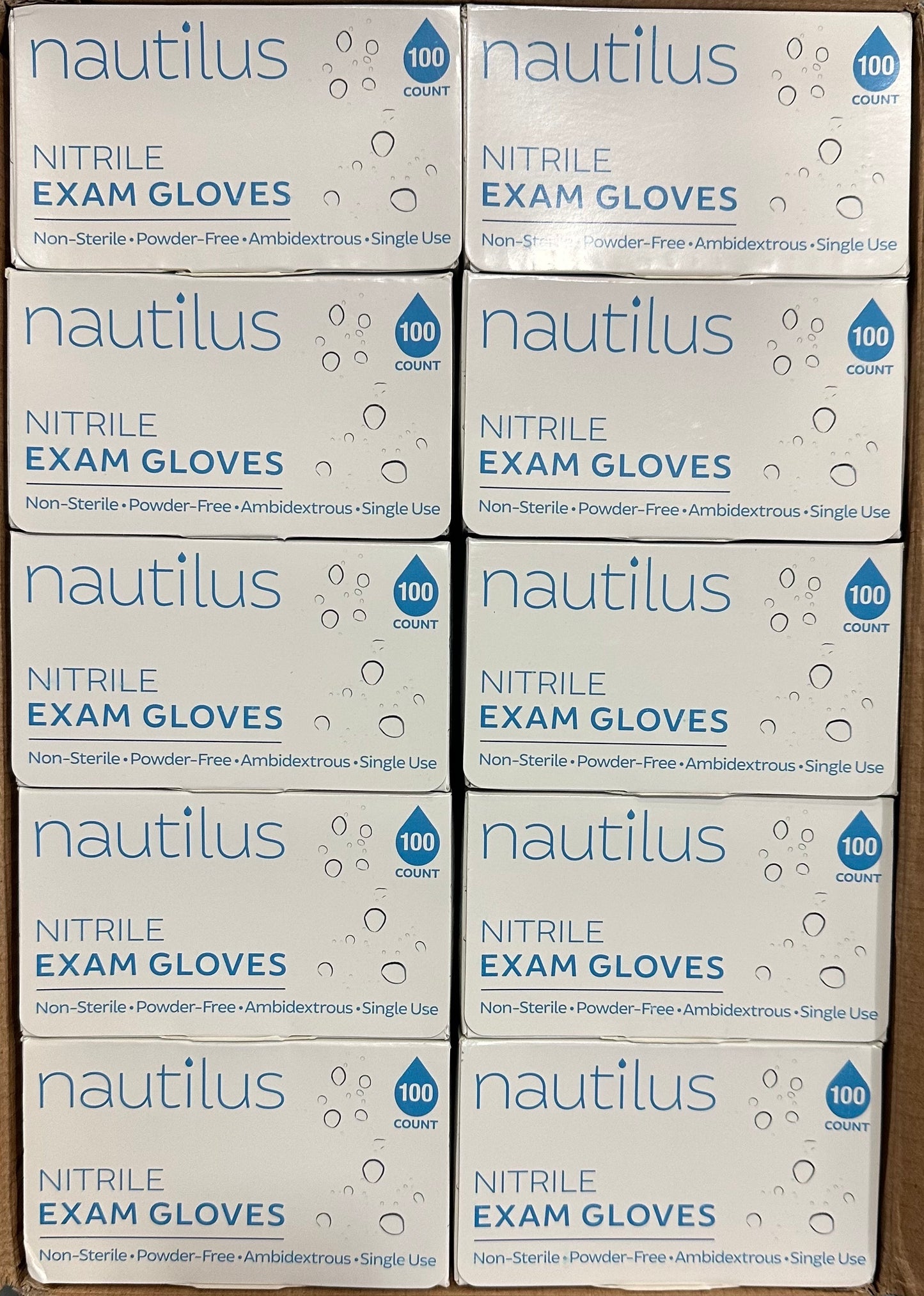Nautilus Powder-Free Nitrile Exam Gloves Large (1000/C)