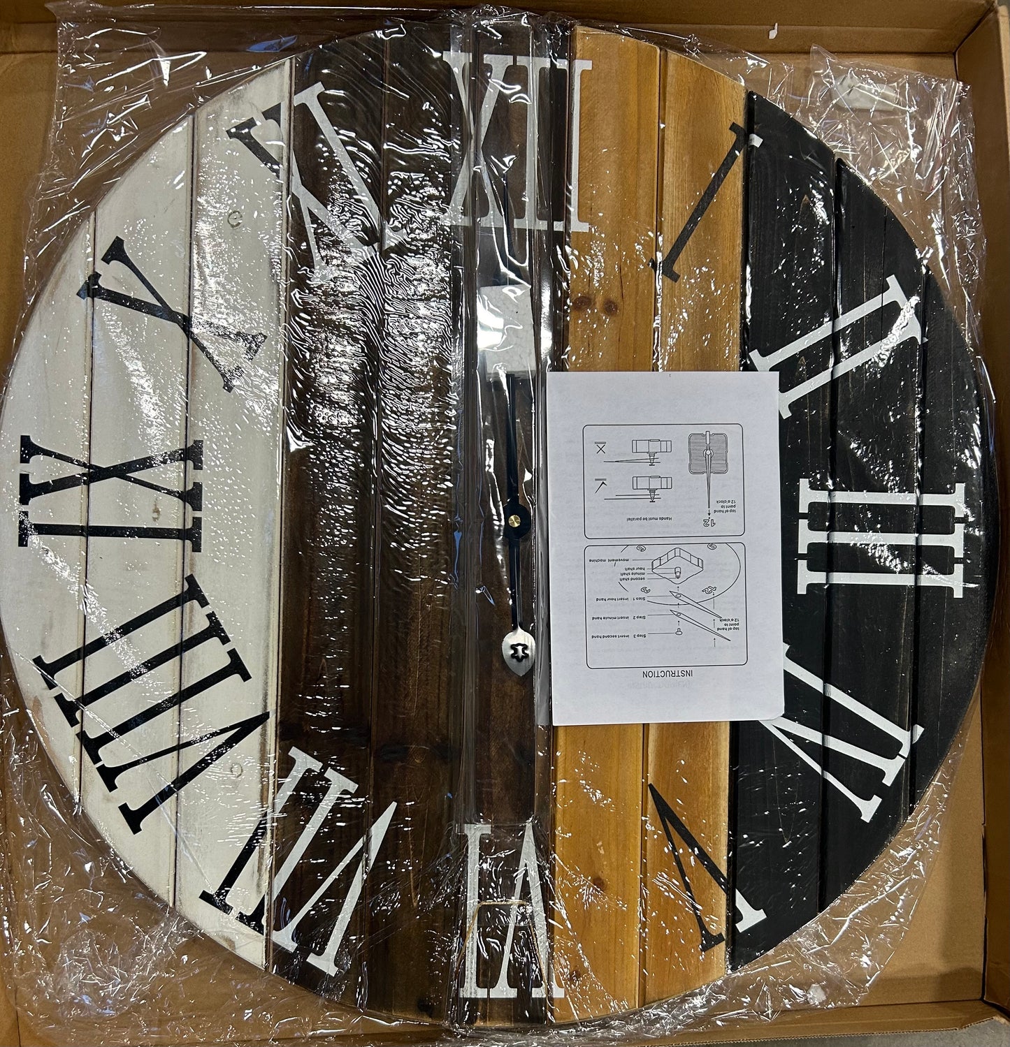 Mofine 24 Inch Large Wall Clocks for Living Room Decor