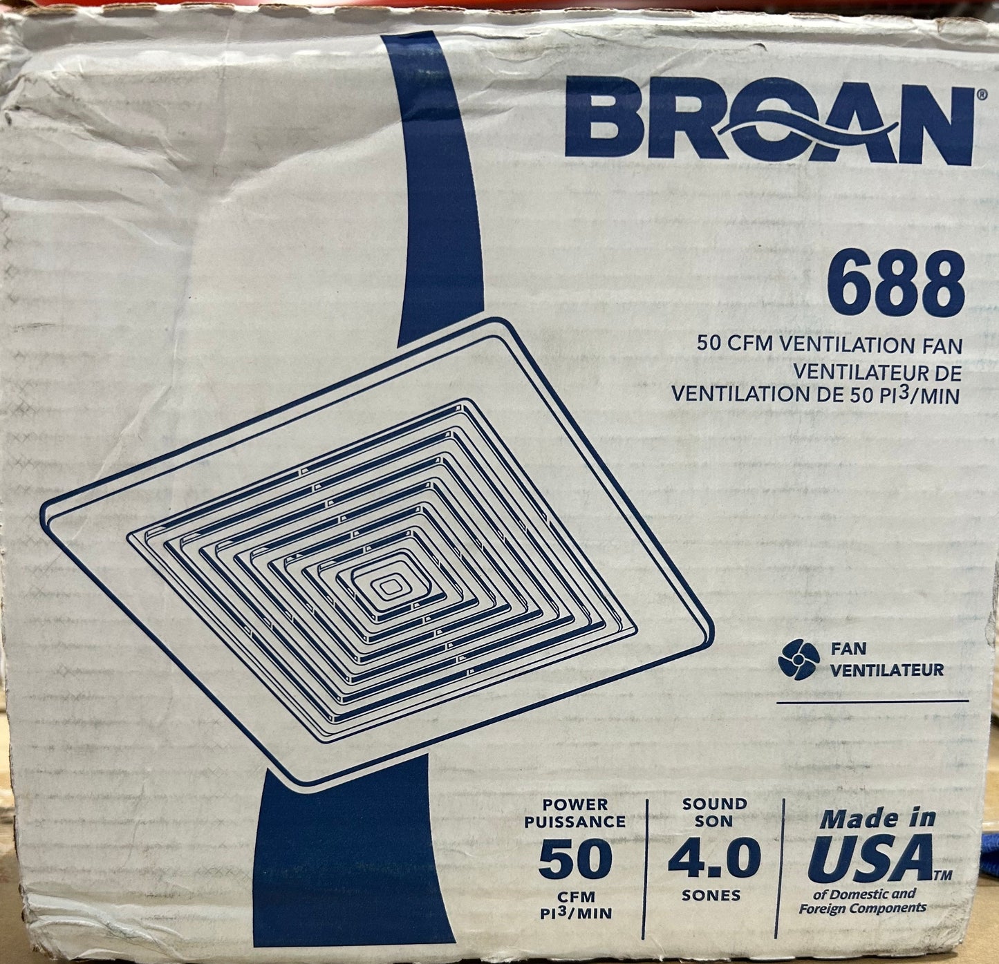 Broan® 50 CFM Ventilation Fan, White