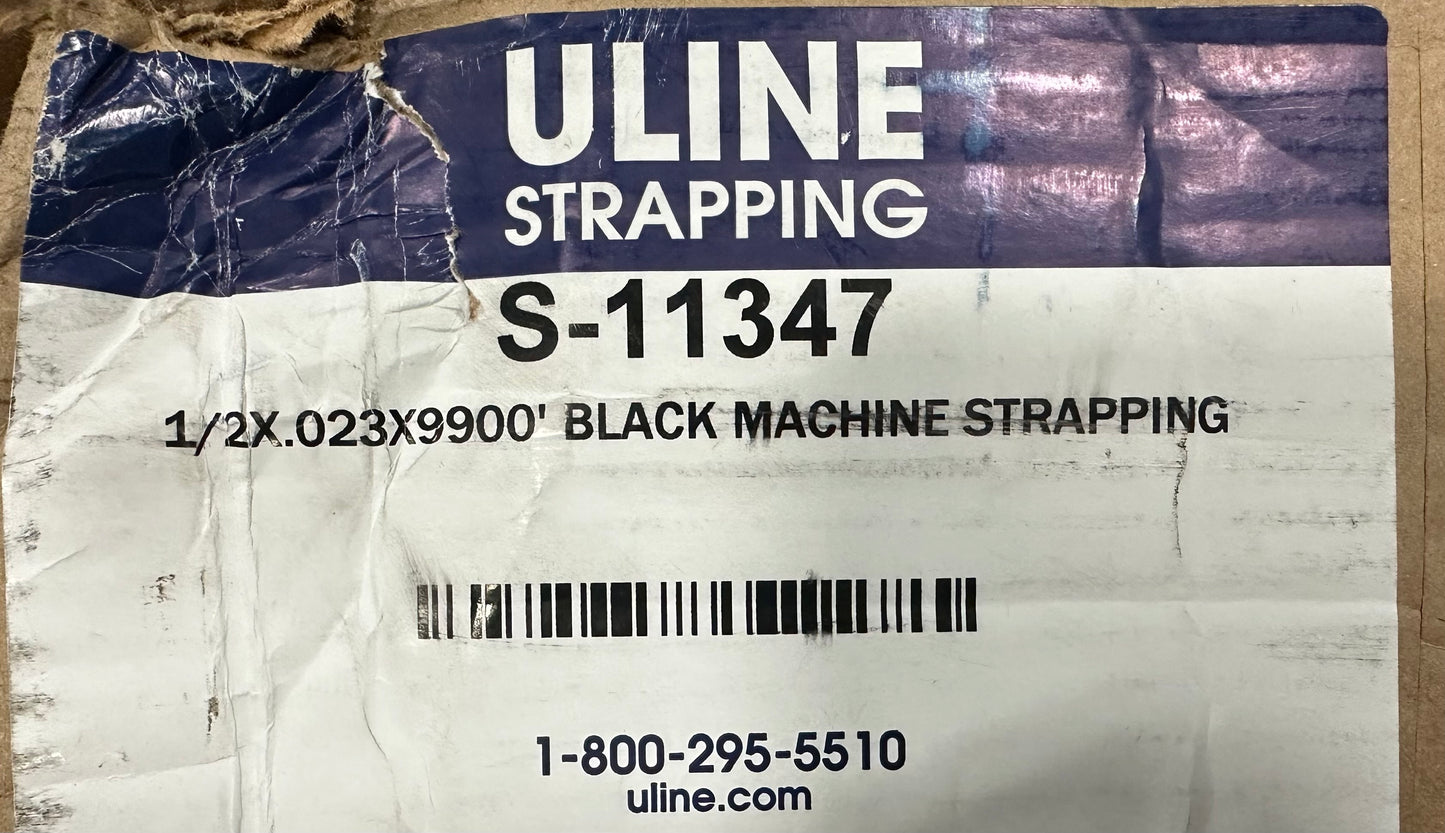 ULINE 8 x 8" Black Core Machine Strapping