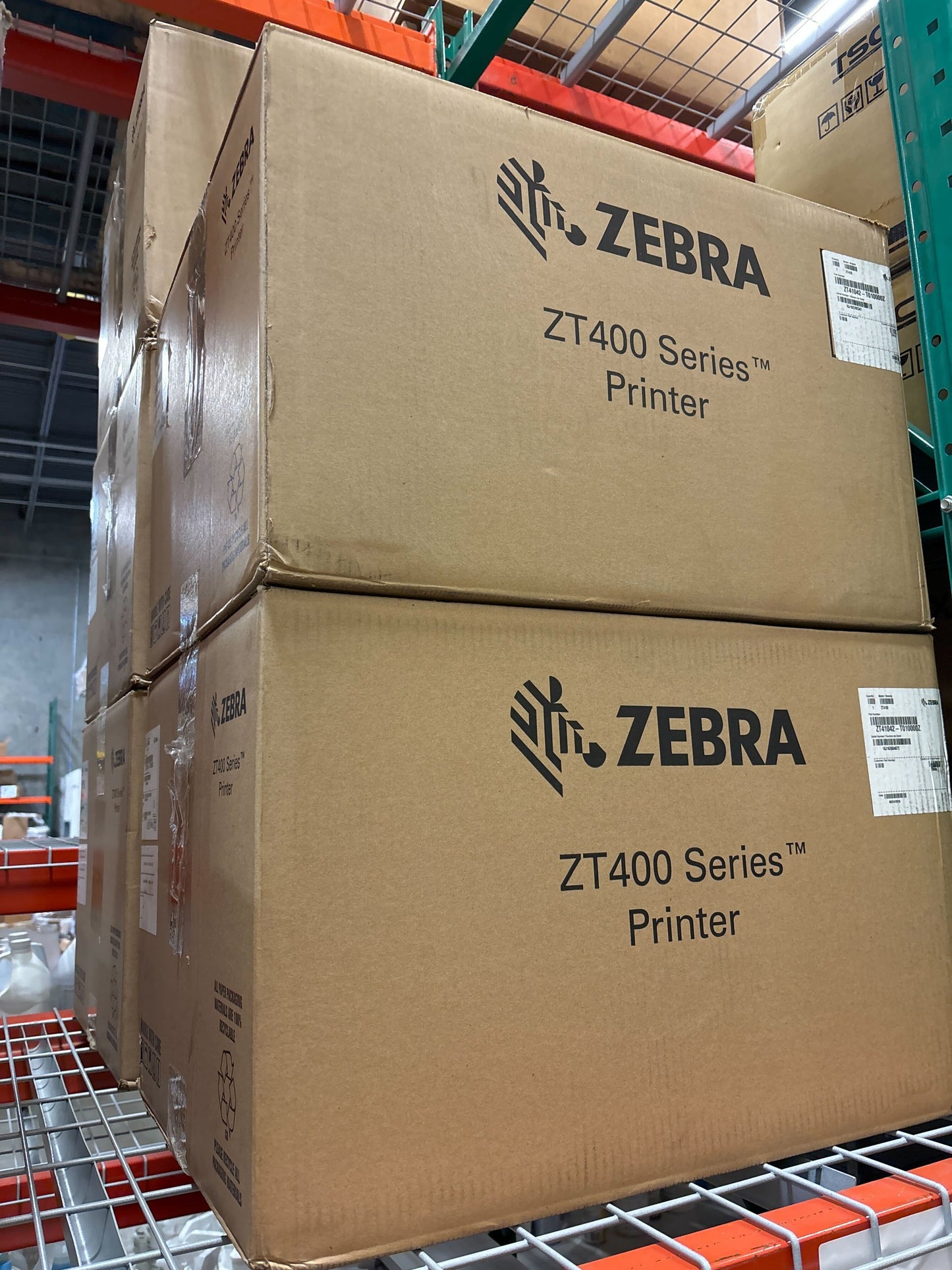 Zebra ZT410 ZT41042-T010000Z Ethernet Bluetooth USB Printer W/Print, Cables
