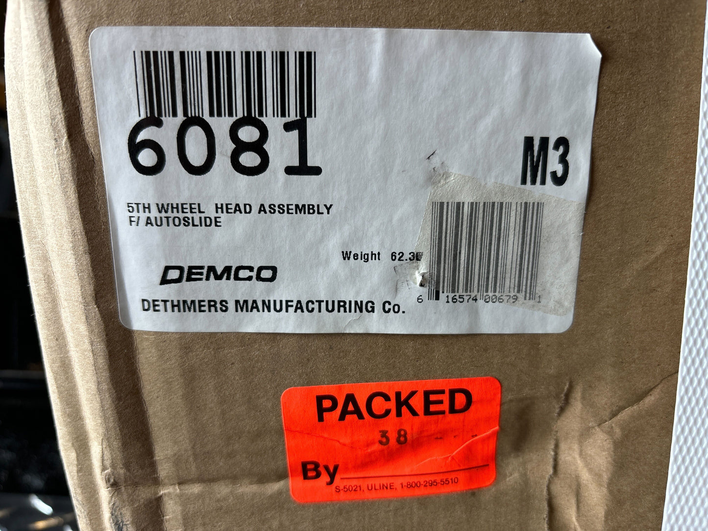 Demco Fifth 5TH Wheel Hitch Receiver 21K AUTOSLIDE Hitch 6107 and Head Assembly 6081 No Rails