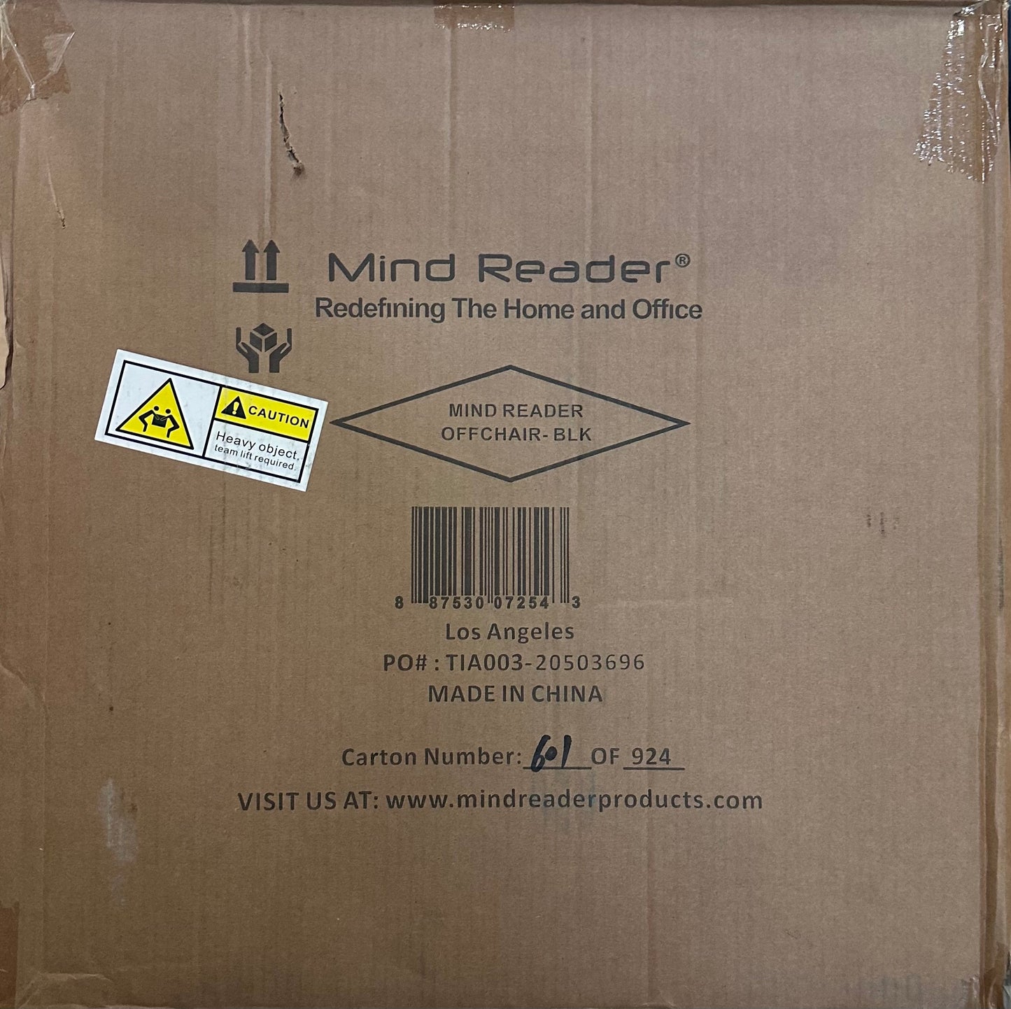 Mind Reader 9-to-5 Collection, Swivel Chair W/ Wheels