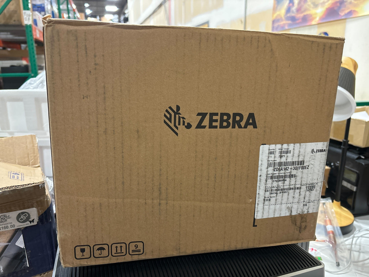 ZEBRA ZD621 Thermal Transfer Desktop Printer 300 dpi Print Width 4 inch USB Serial Ethernet Connectivity ZD6A043-301F00EZ, Requires Thermal Ribbon for Use