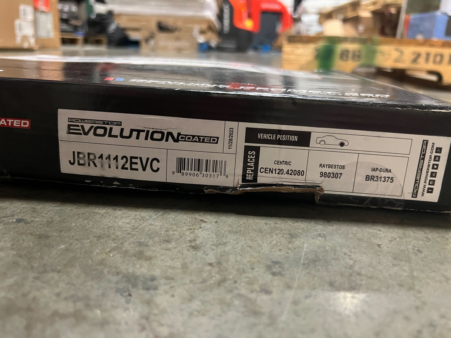Power Stop Front Evolution Geomet Coated Brake Rotor listing#286208536675