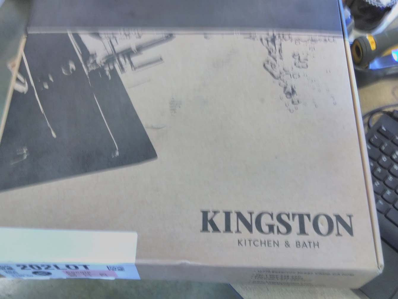 Kingston Brass KB1971PX Heritage Widespread Lavatory Faucet with Porcelain Cross Handle, Polished Chrome,8-Inch Adjustable Center