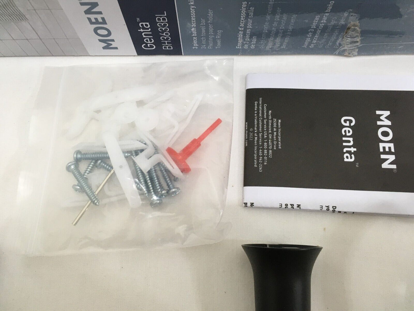 Moen Genta Matte Black Zinc Bath Accessory Set